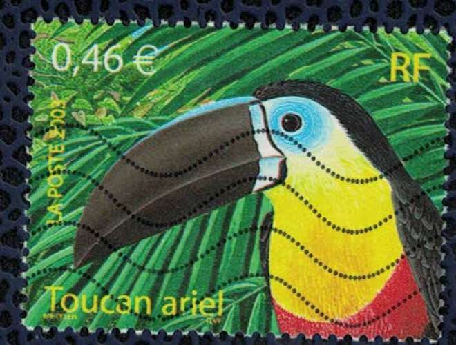 France 2003 Oblitéré Used Oiseau Toucan Ariel Y&T 3549