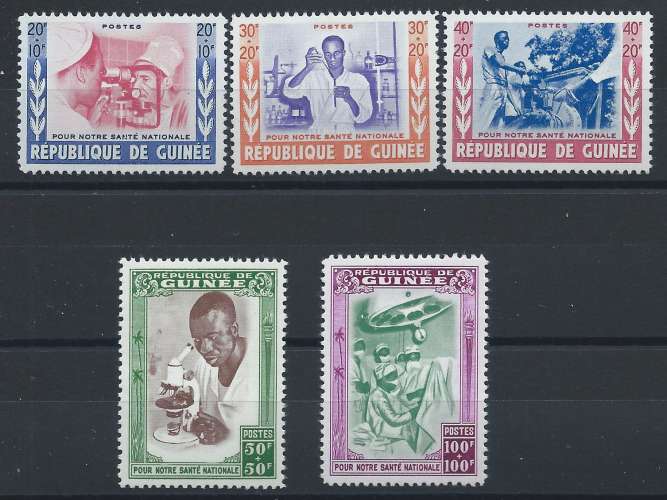 Guinée (Rep.) N°27/31** (MNH) 1960 - Santé nationale