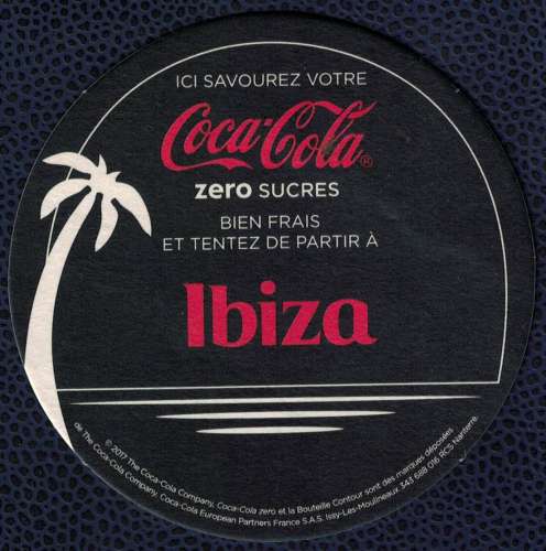 SB Sous Bock Coca Cola Zéro Sucres Ibiza