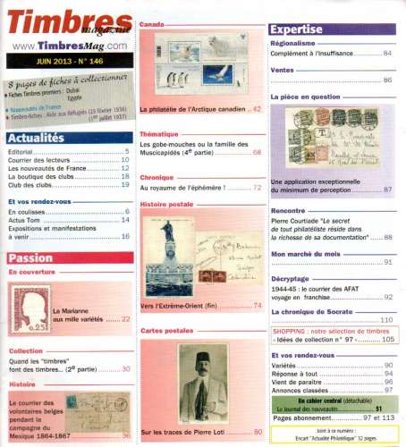 Timbres Magazine N°146 Juin 2013