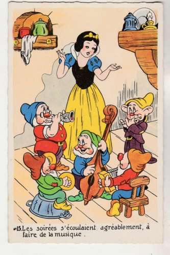 cpsm Walt Disney  Blanche-Neige N° 15