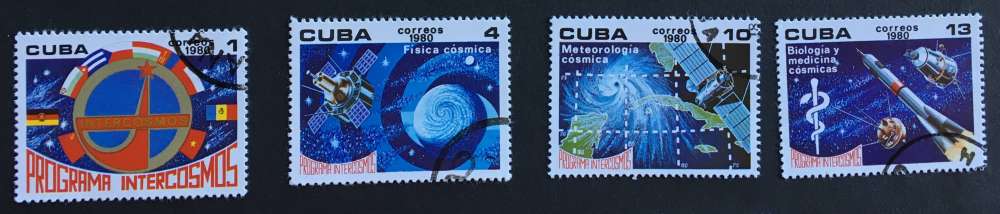 Cuba 1980 YT 2184, 2185, 2187 et 2188