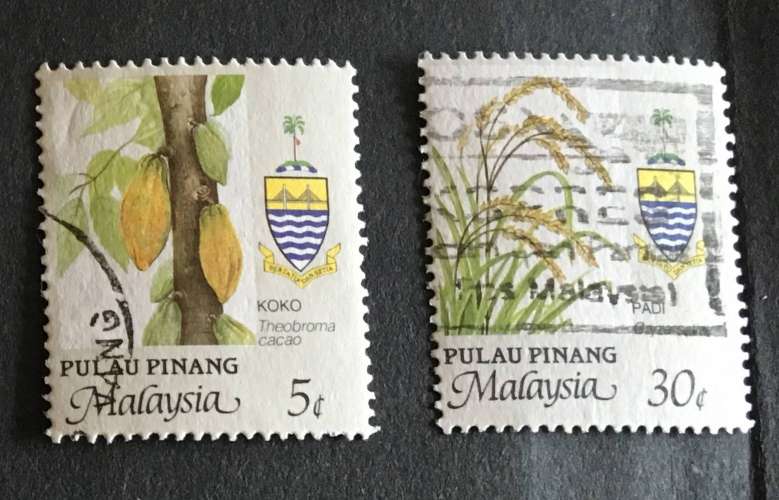 Malaysia 1986 Pulau Pinang YT 88 et 92