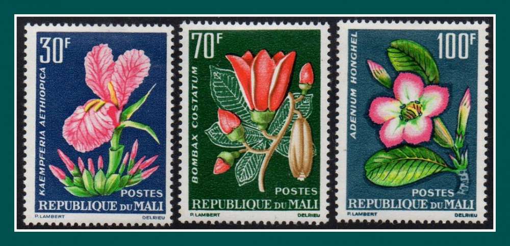 MALI N° 57 à 59 * Fleurs 1963