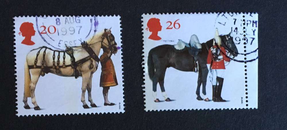 GB 1997 ANNIV BRITISH HORSE SOCIETY YT 1972 / 1973