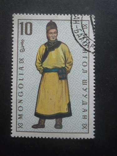 MONGOLIE N°478 costume oblitéré