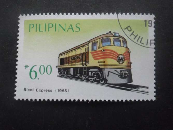 PHILIPPINES N°1414 train oblitéré 