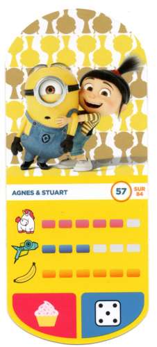 Auchan Moche Méchant carte N°57 AGNES & STUART