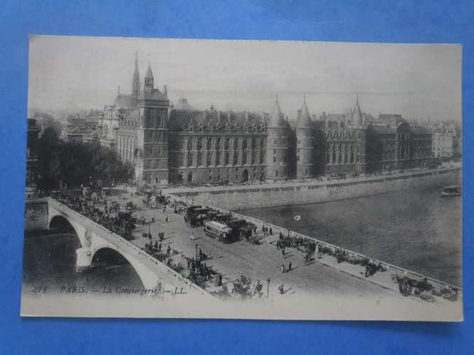 75-PARIS la conciergerie , écrite au verso