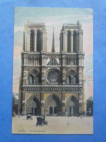 75-PARIS Notre Dame , circulée en 1916