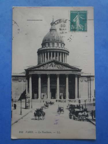 75-PARIS le Panthéon , circulée en 1916