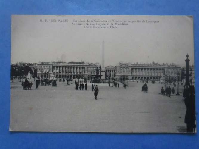 75-PARIS place de la Concorde , animée