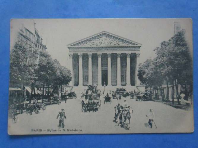 75-PARIS église de la Madeleine , dos non divisé