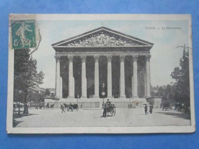 75-PARIS église de la Madeleine , circulée en 1910