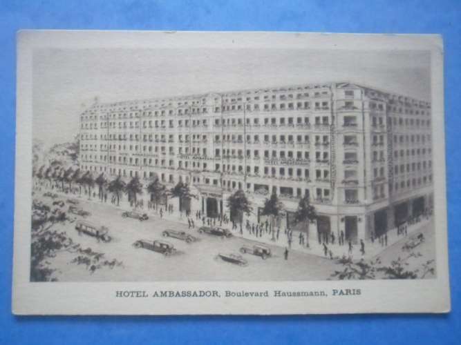 75-PARIS hotel Ambassador , boulevard Haussmann