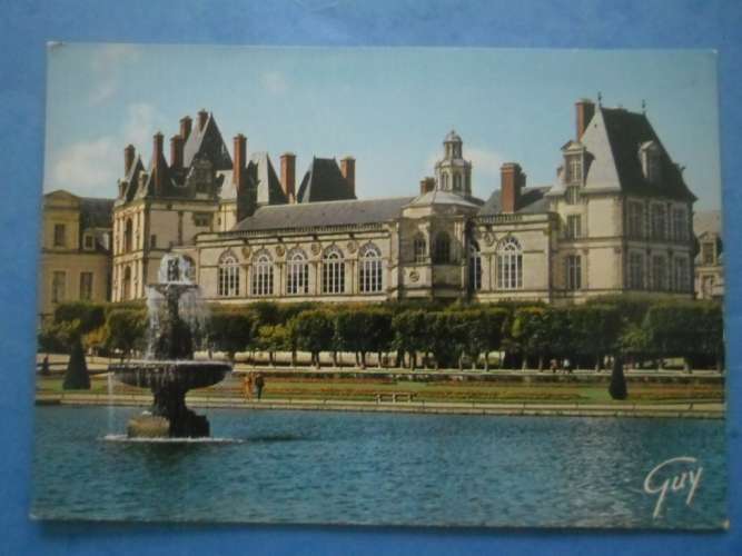 77-FONTAINEBLEAU chateau , salle de bal , écrite au verso