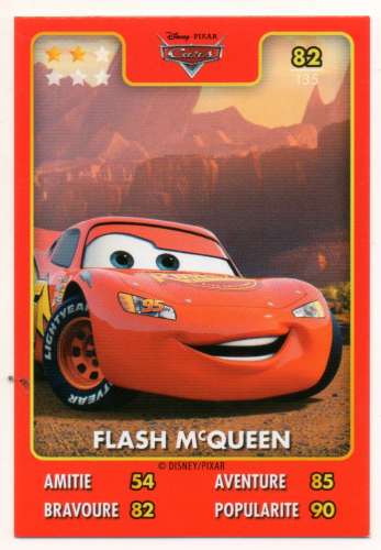 Héros Disney Pixar Auchan 2015 N°082 Flash McQueen / Cars