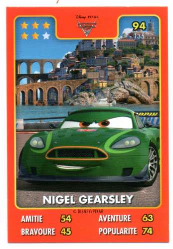 Héros Disney Pixar Auchan 2015 N°094 Nigel Gearsley / Cars