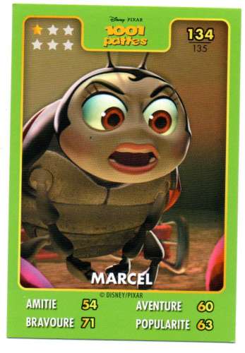 Héros Disney Pixar Auchan 2015 N°134 Marcel / 1001 pattes