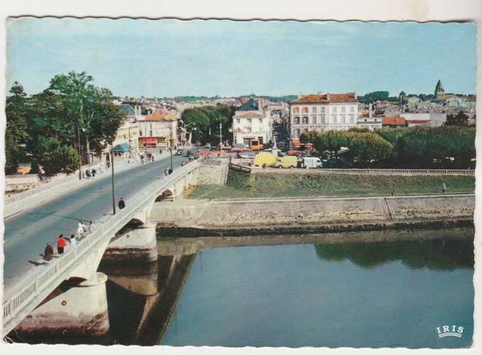 cpsm 17 Saintes Le Pont Palissy sur la Charente