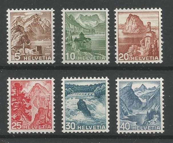 Suisse - 1948 - Paysages - Tp n° 462 / 66 - Neufs **