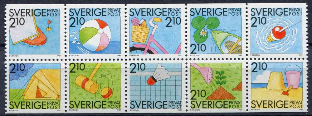 SUEDE 1989 NEUF** MNH N° 1524 à 1533