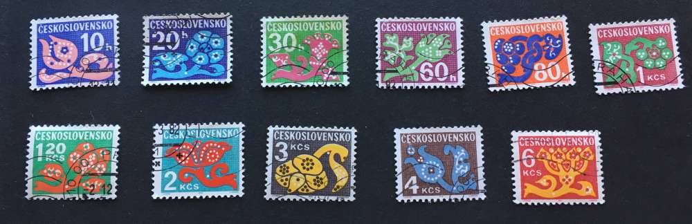 Tchécoslovaquie 1972 YT 103-113