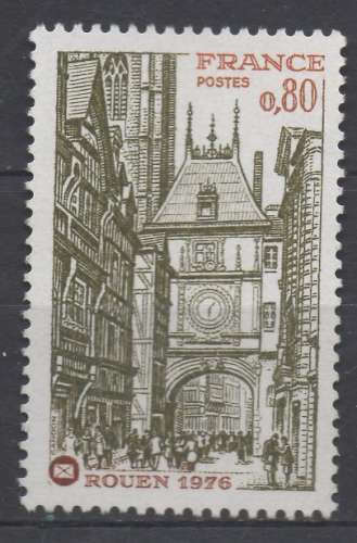 France 1976 - Y & T : 1875 (o) - Congrès philatélique Rouen