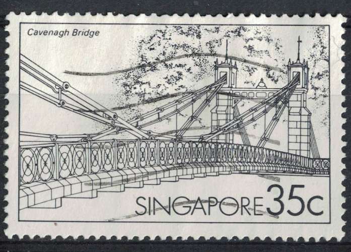 Singapour 1985 Oblitéré Used Pont Cavenagh Bridge SU