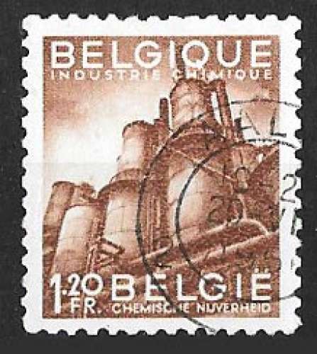 Belgique - Y&T 762 (o) Industrie chimique - année 1948