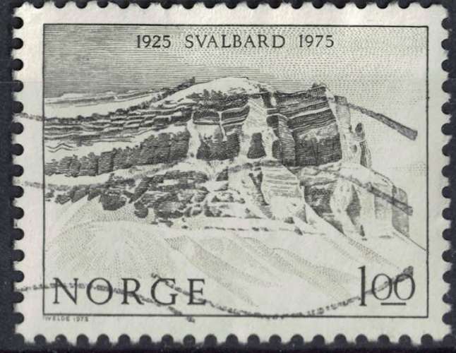 Norvège 1975 Oblitéré Used Archipel de Svalbard SU