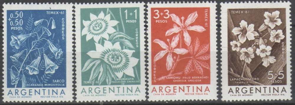 Argentine 1960 - Exposition philathélique - Fleurs