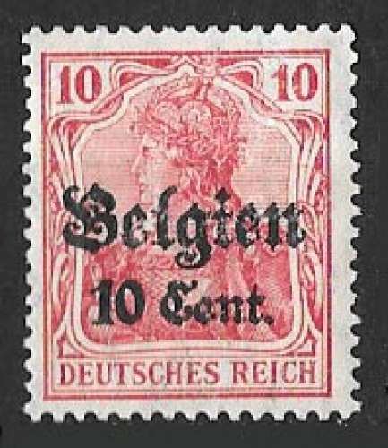 Belgique - Y&T 14 ** Occupation Allemande - année 1916 - 1918