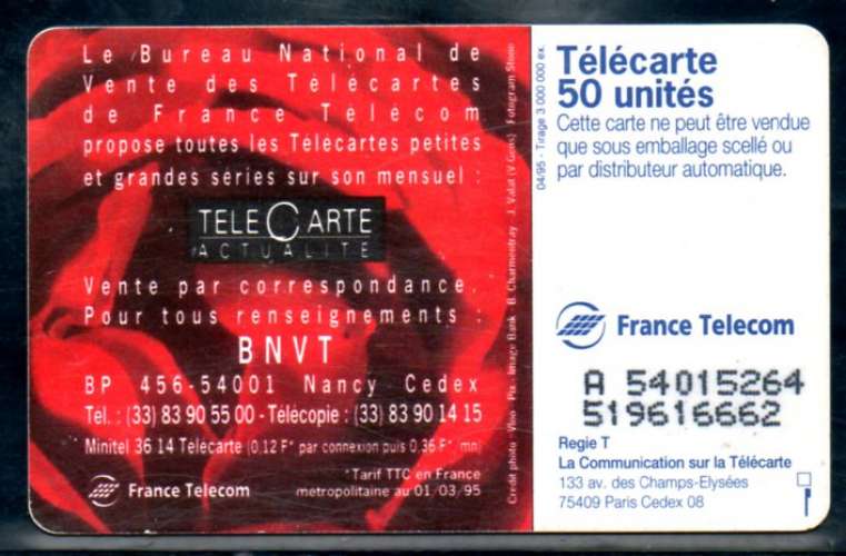 France F549 BNTV 95 50U-SO3 1995