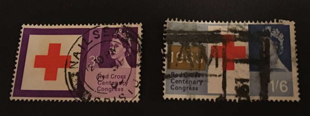 GB 1963 Red Cross  YT 378 et 380