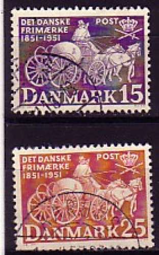 Danemark 1951  Y&T  341 - 342  oblitérés