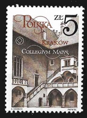 Pologne - Y&T 2827 ** -  collège Maius - année 1986