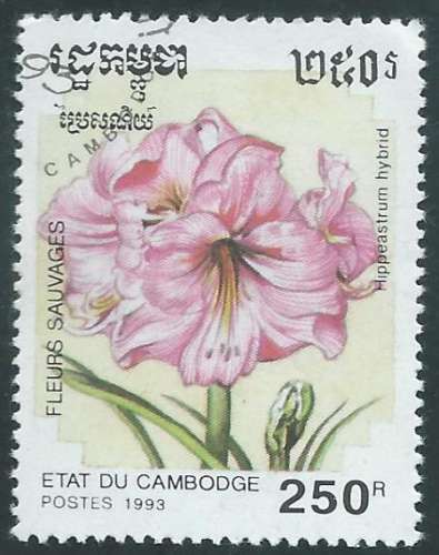 Cambodge - Y&T 1109 (o) - Année 1993 - Fleurs sauvages -