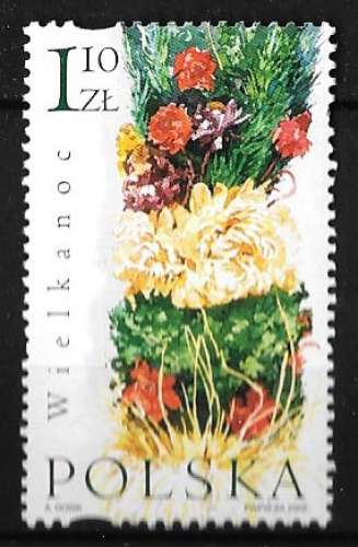 Pologne - Y&T 3723 ** Pâques - année 2002