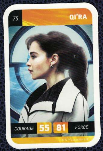 Carte A Collectionner E Leclerc Star Wars 2018 Famille Solo Qi Ra