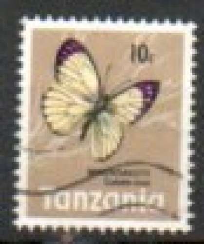 Tanzanie Yvert N°34 oblitéré 1973 Papillon