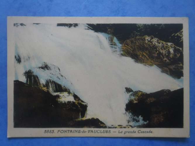 84-FONTAINE DE VAUCLUSE la grande cascade