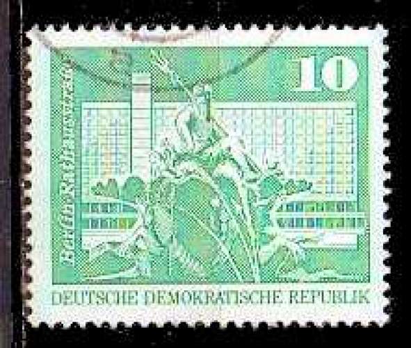 Allemagne DDR Yvert N°1501 Oblitéré Fontaine NEPTUNE 1973