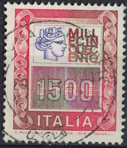 Italie 1979 Oblitéré Used Valeurs Élevées 1500 Lires SU