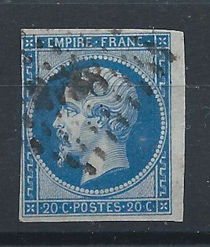 France N°14Ac Obl (FU) 1854 - Napoléon III 