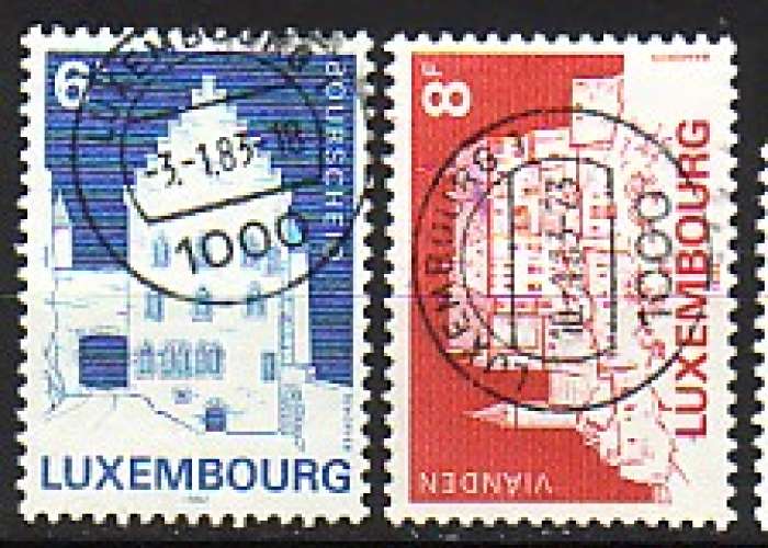 Luxembourg 1982  Y&T  1008-1009  oblitérés