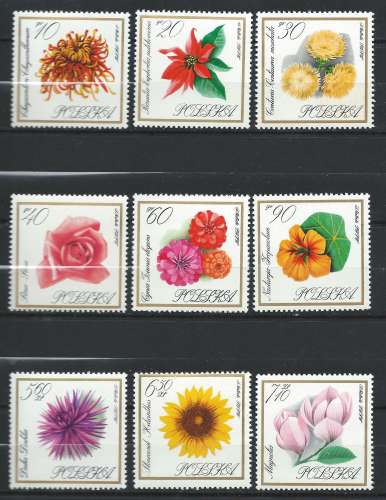 Pologne N°1546/54** (MNH) 1966 - Fleurs divers 