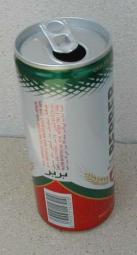 Cannette vide Empty Can Berber Bière Blonde Tunisienne 24 cl