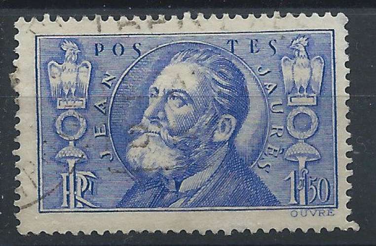 France N°319 Obl (FU) 1936 - Jean Jaurès