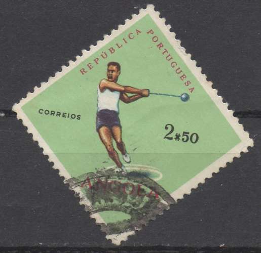 Angola 1962 - Y & T : 439 - Athlétisme : lancer du marteau